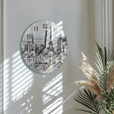 Reloj de pared redondo monumentos