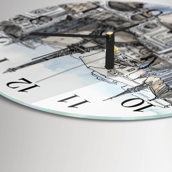 Reloj de pared redondo monumentos