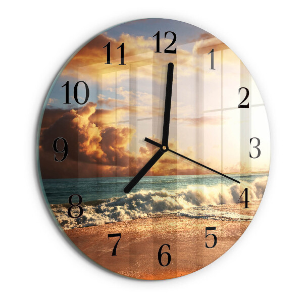 Reloj de pared redondo Costa de arena