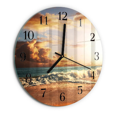 Reloj de pared redondo Costa de arena