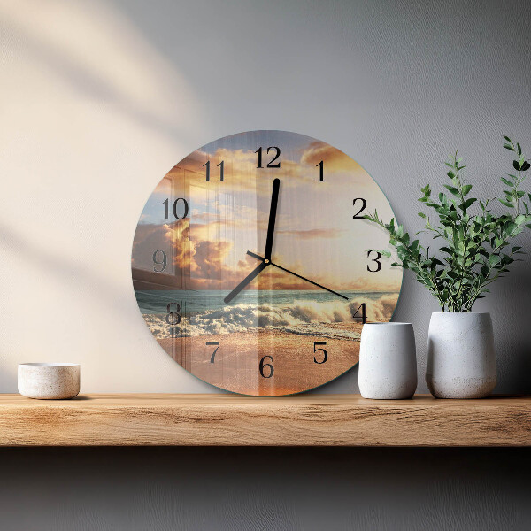 Reloj de pared redondo Costa de arena