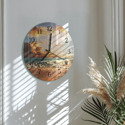 Reloj de pared redondo Costa de arena