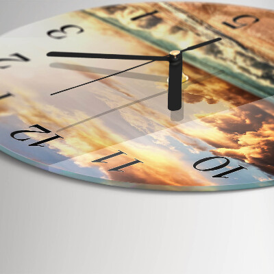 Reloj de pared redondo Costa de arena