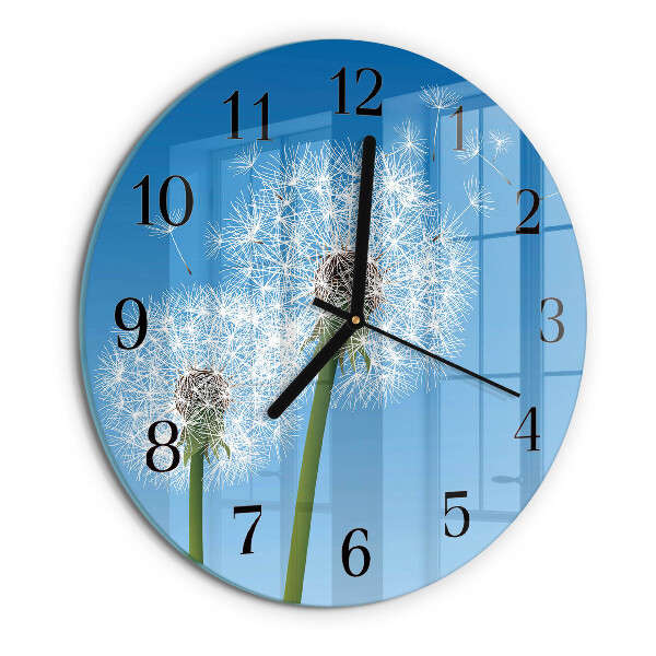 Reloj de pared redondo Diente de león