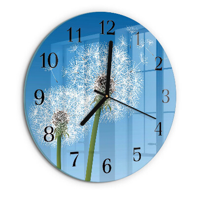 Reloj de pared redondo Diente de león