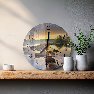 Reloj de pared redondo Lago Natura