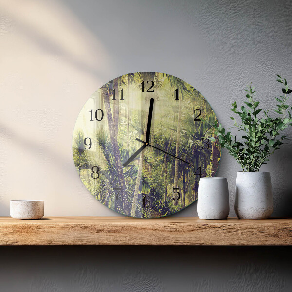 Reloj de pared redondo Palmeras