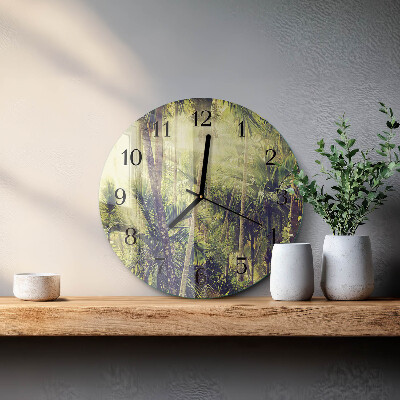 Reloj de pared redondo Palmeras