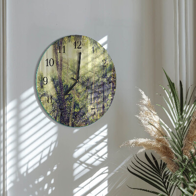 Reloj de pared redondo Palmeras