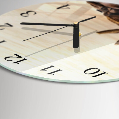 Reloj de pared redondo Granos de café