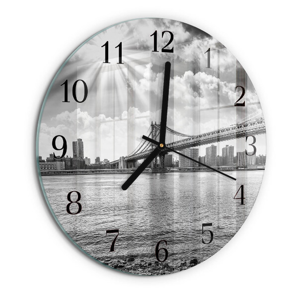 Reloj de pared redondo Puente