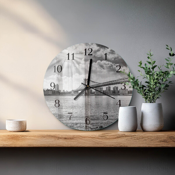 Reloj de pared redondo Puente