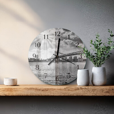 Reloj de pared redondo Puente