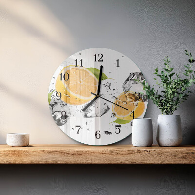 Reloj de pared redondo Cítrico
