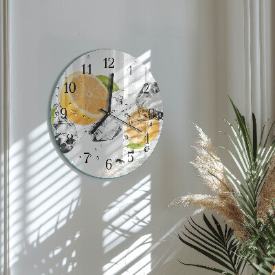 Reloj de pared redondo Cítrico