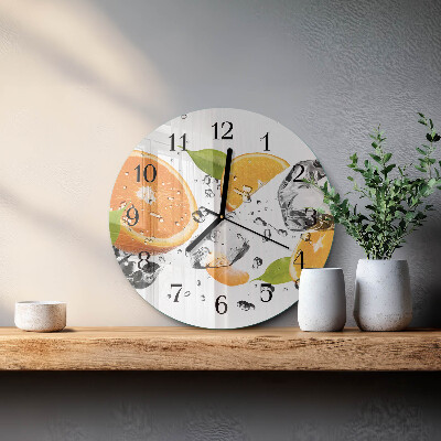 Reloj de pared redondo Naranjas