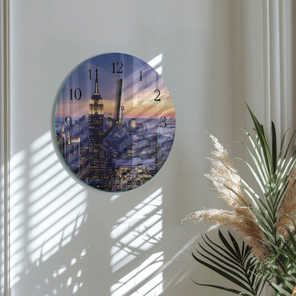 Reloj de pared redondo Ciudad