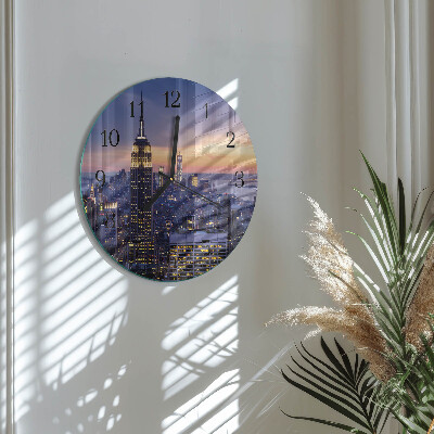 Reloj de pared redondo Ciudad