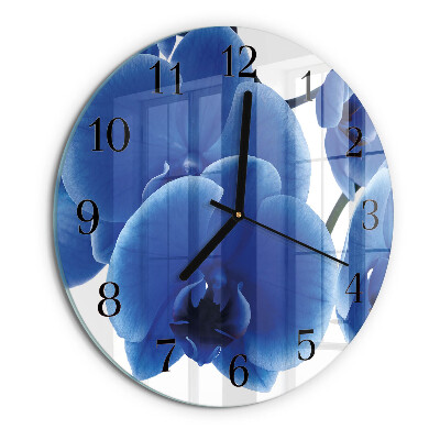 Reloj de pared redondo Orquídea
