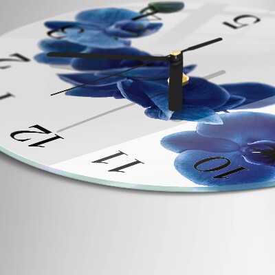 Reloj de pared redondo Orquídea