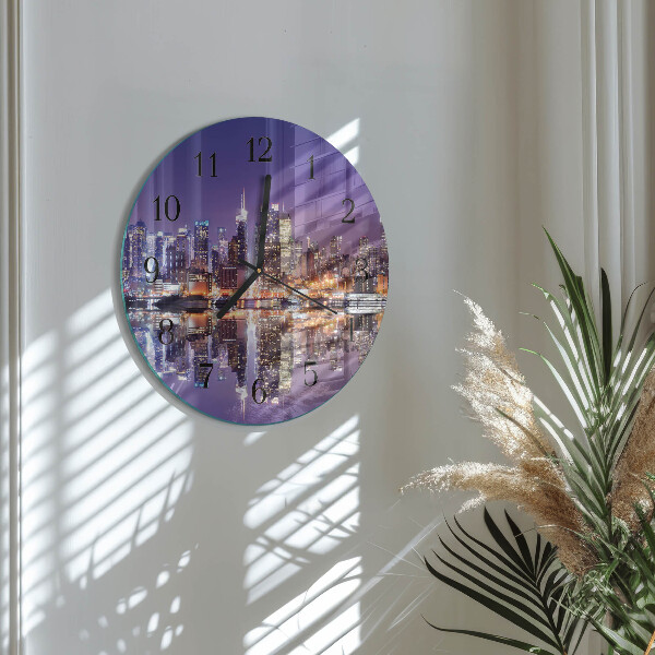 Reloj de pared redondo Ciudad