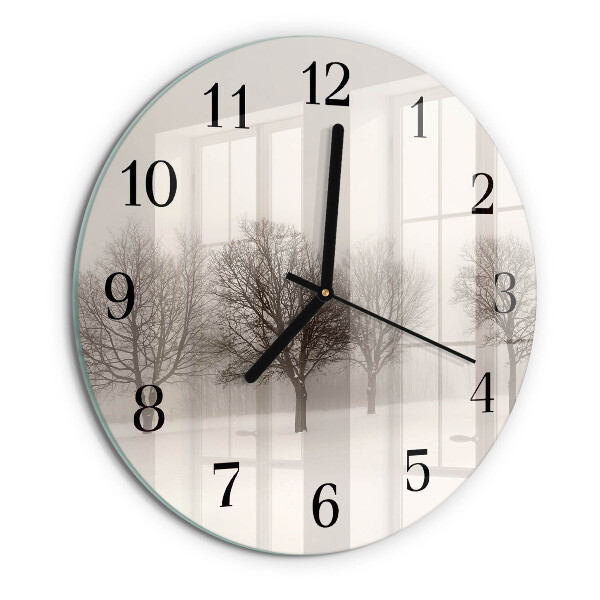 Reloj de pared redondo Invierno