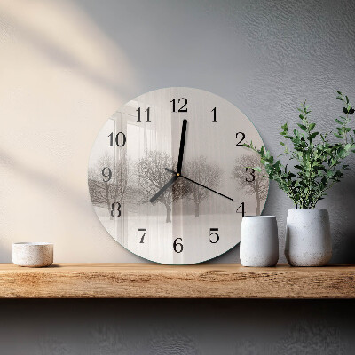 Reloj de pared redondo Invierno