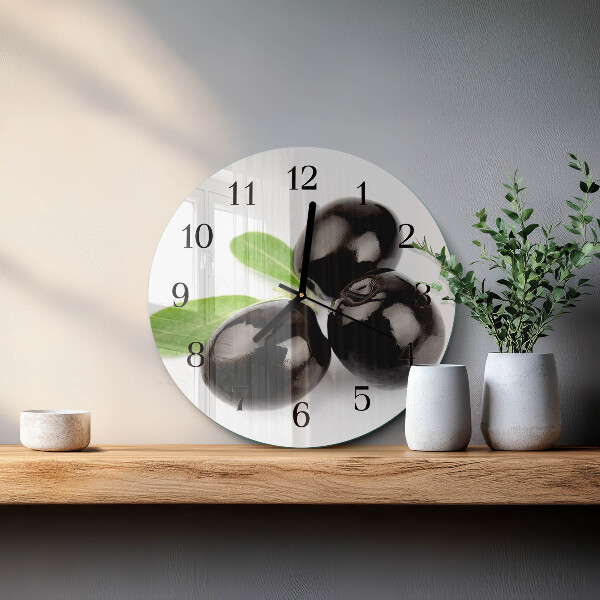 Reloj de pared redondo Aceitunas