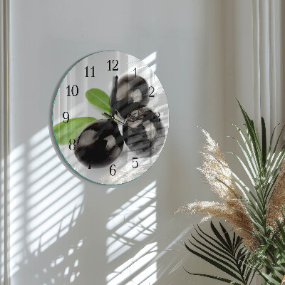 Reloj de pared redondo Aceitunas