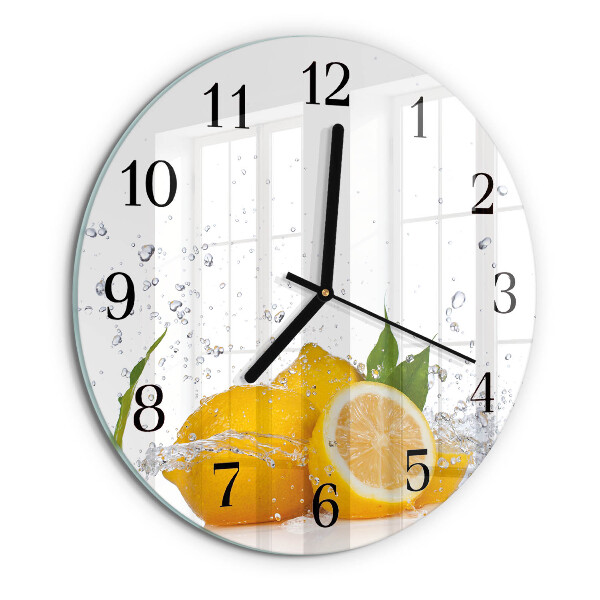 Reloj de pared redondo Limones