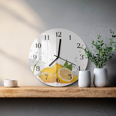 Reloj de pared redondo Limones