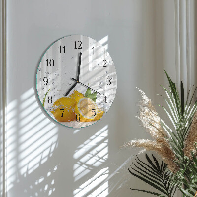 Reloj de pared redondo Limones
