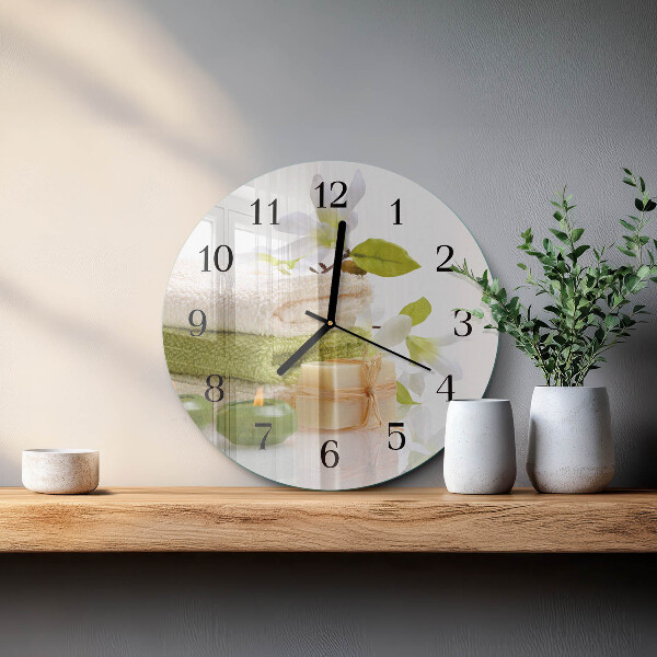 Reloj de pared redondo Jabón de spa