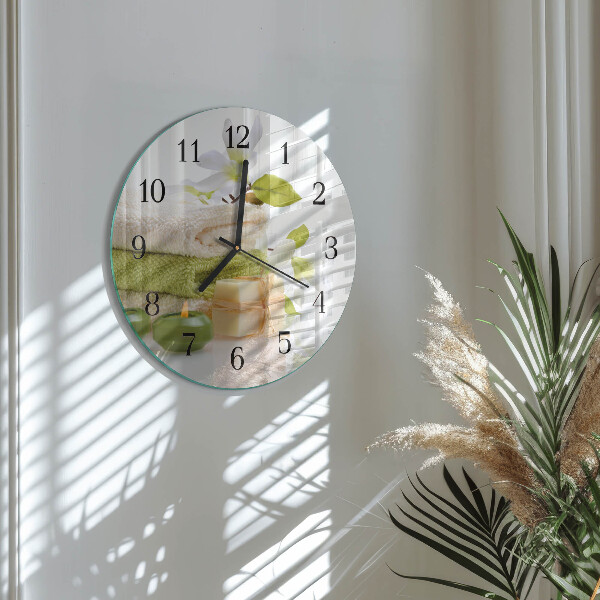 Reloj de pared redondo Jabón de spa