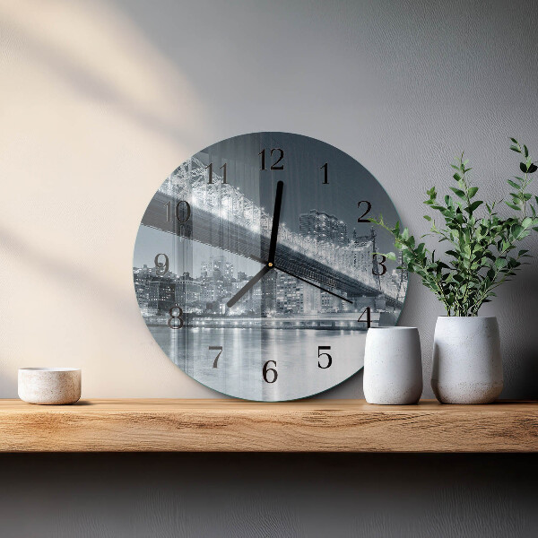 Reloj de pared redondo Puente