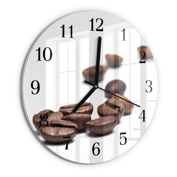 Reloj de pared redondo Granos de café