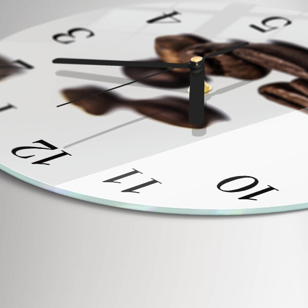 Reloj de pared redondo Granos de café