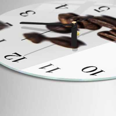 Reloj de pared redondo Granos de café