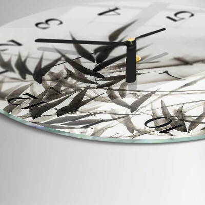 Reloj de pared redondo Bambú