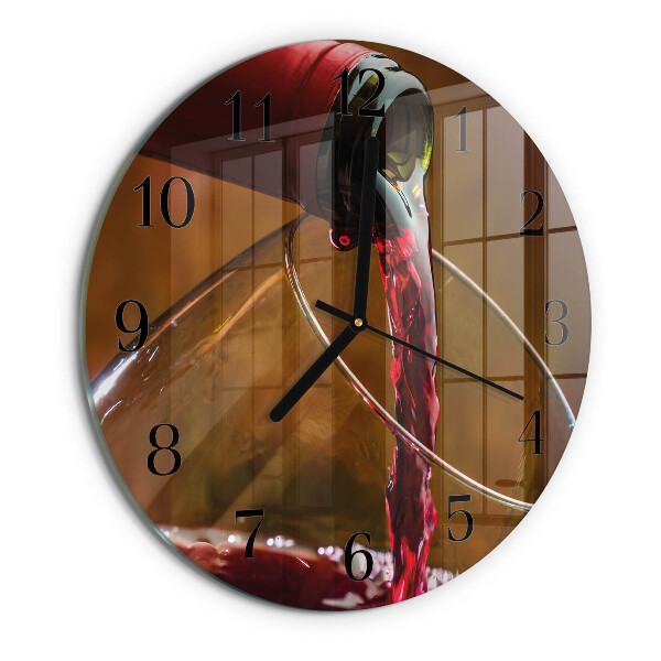 Reloj de pared redondo Vino