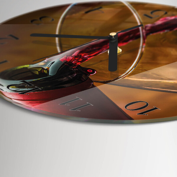 Reloj de pared redondo Vino