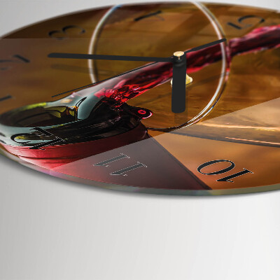 Reloj de pared redondo Vino