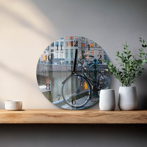 Reloj de pared redondo Bicicleta