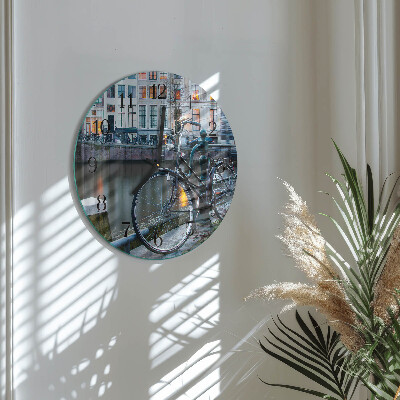Reloj de pared redondo Bicicleta