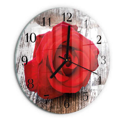 Reloj de pared redondo Rosa