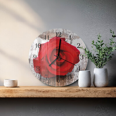 Reloj de pared redondo Rosa