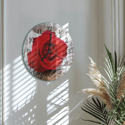 Reloj de pared redondo Rosa