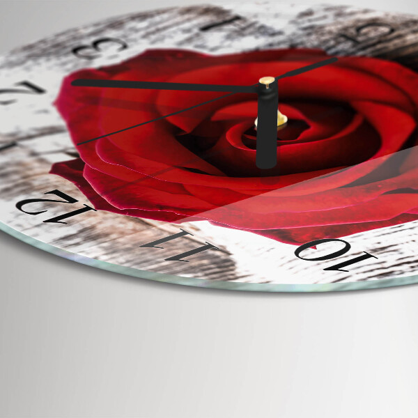 Reloj de pared redondo Rosa