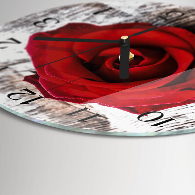 Reloj de pared redondo Rosa