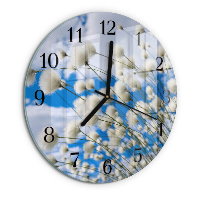 Reloj de pared redondo Algodón